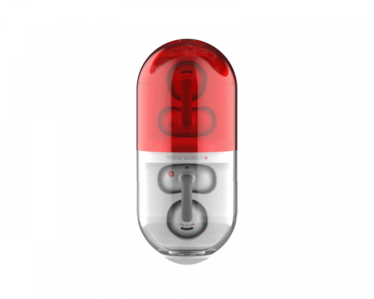 MoonDrop Pill Trådlösa In-Ear Hörlurar - Röd