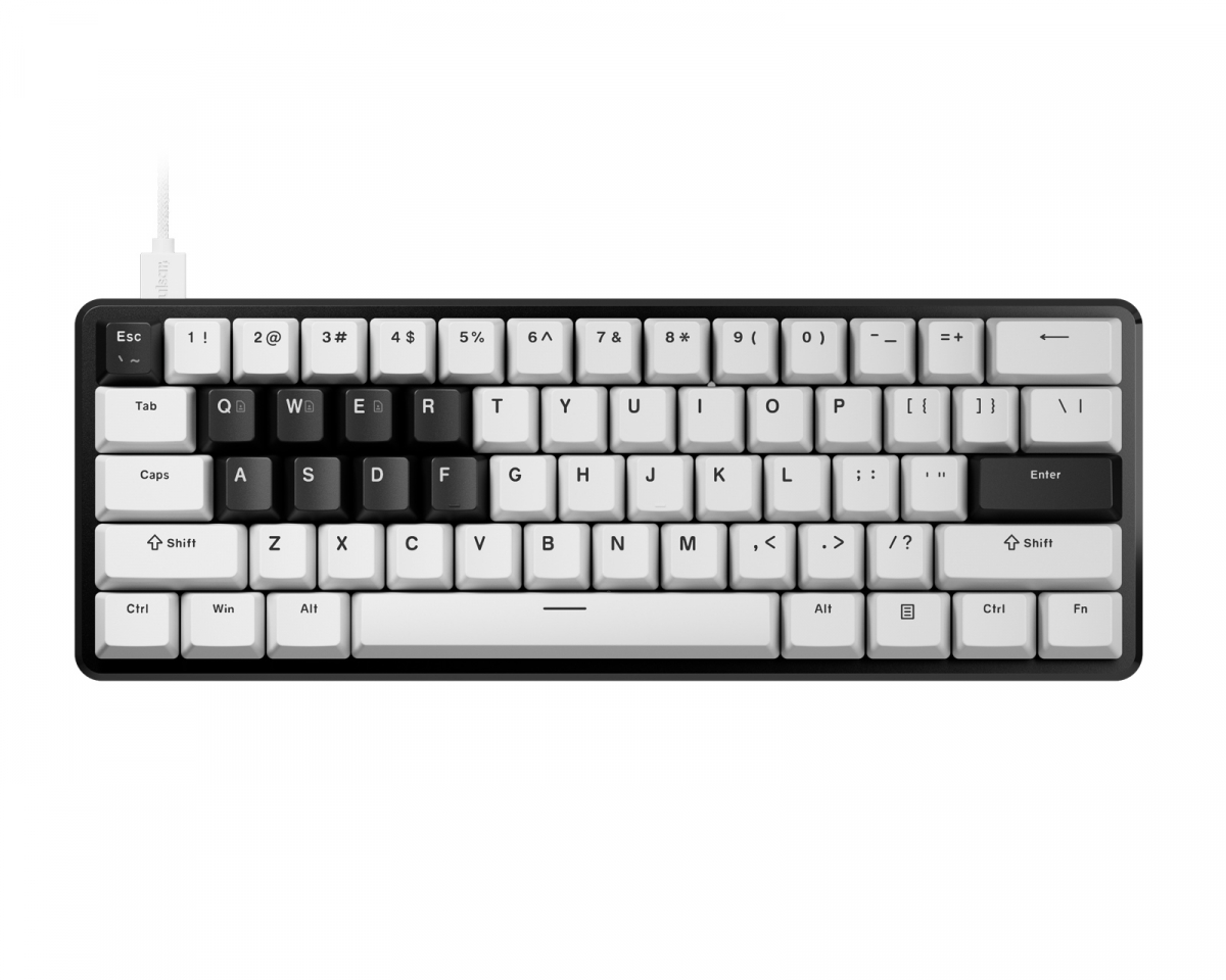 Pulsar PCMK 3 HE 60 Magnetic Tangentbord ANSI - Vit