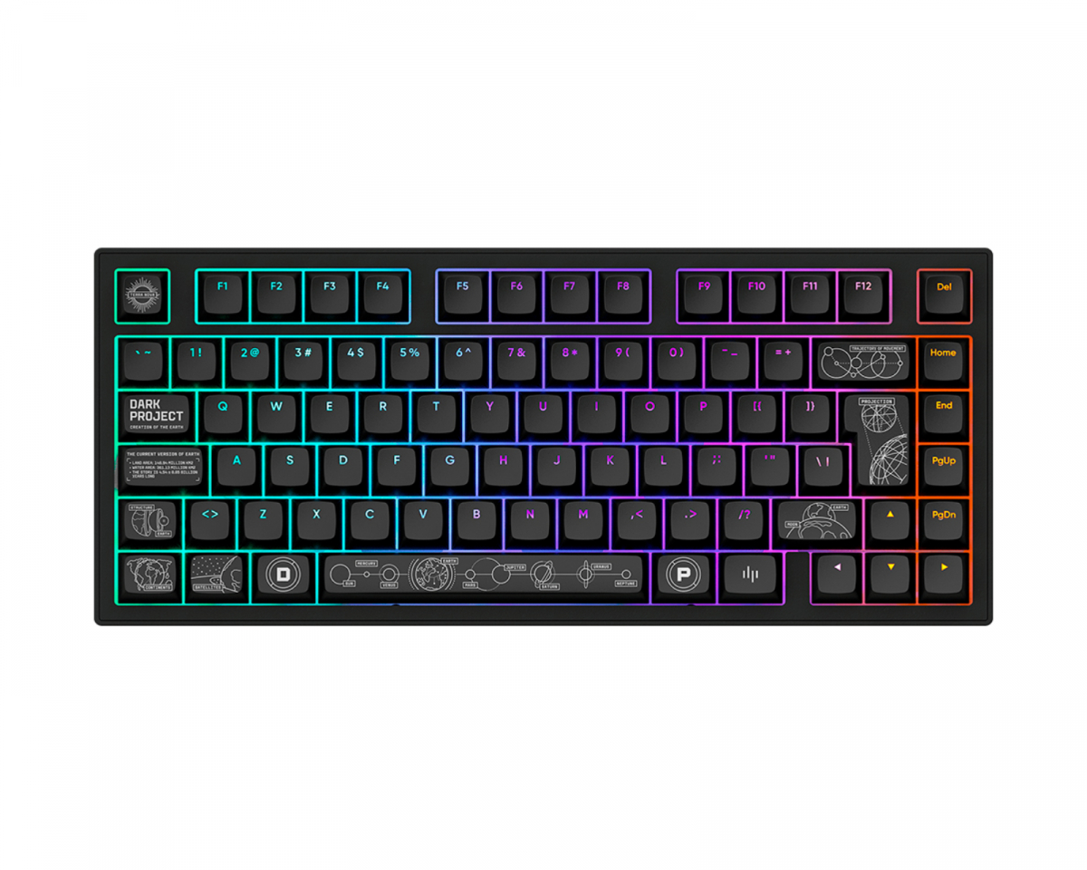Dark Project ALU81 Gaming Tangentbord RGB - Terra Nova [g3ms Moonstone] - Svart