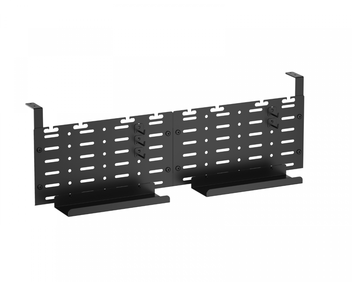MaxMount Vertikal kabelkorg för skrivbord - Svart