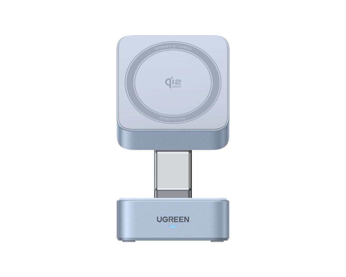 UGREEN MagFlow Qi2.2 25W 2-i-1 Magnetisk Trådlös Laddare