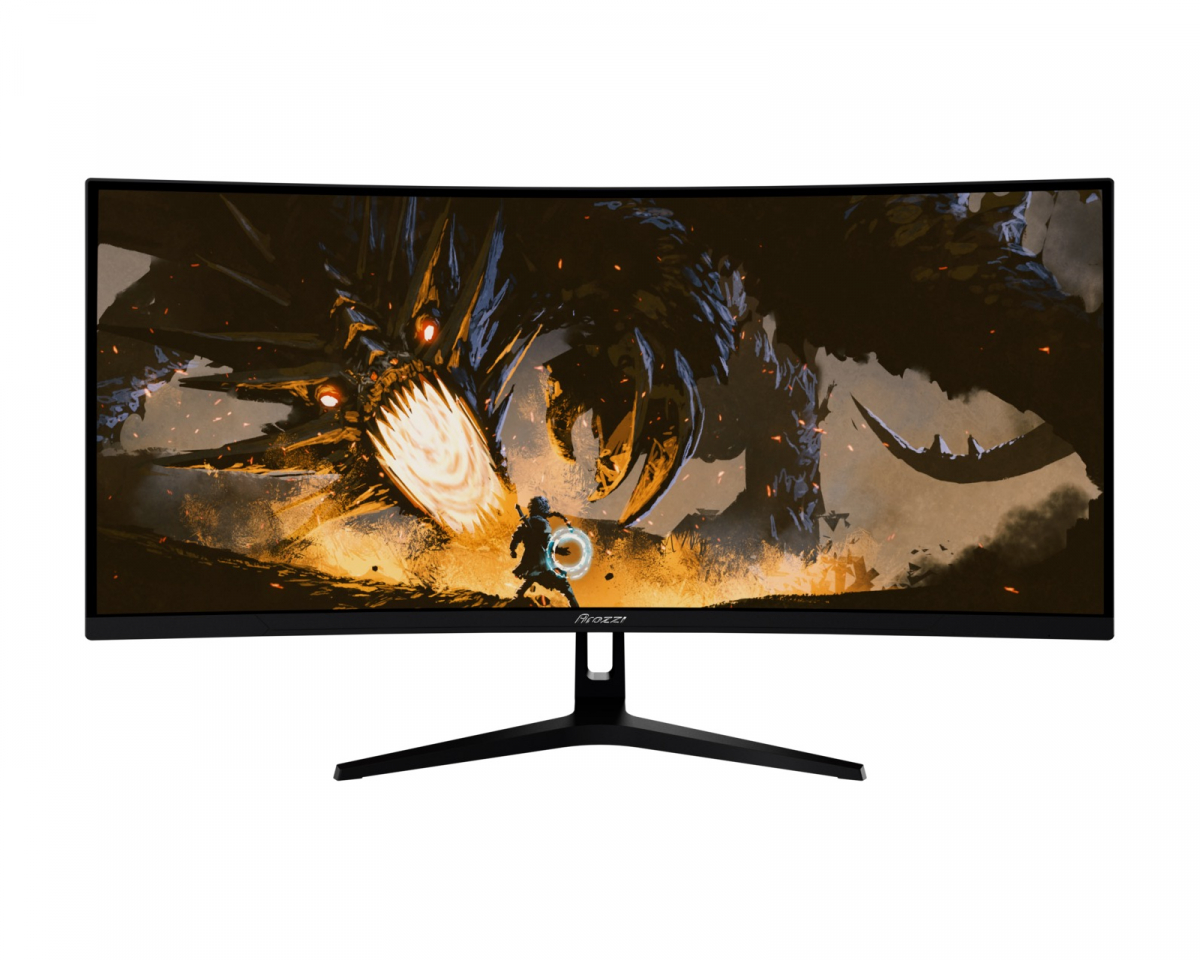 Arozzi Nova 34" Curved VA 3440x1440 165 Hz Gamingskärm - Svart