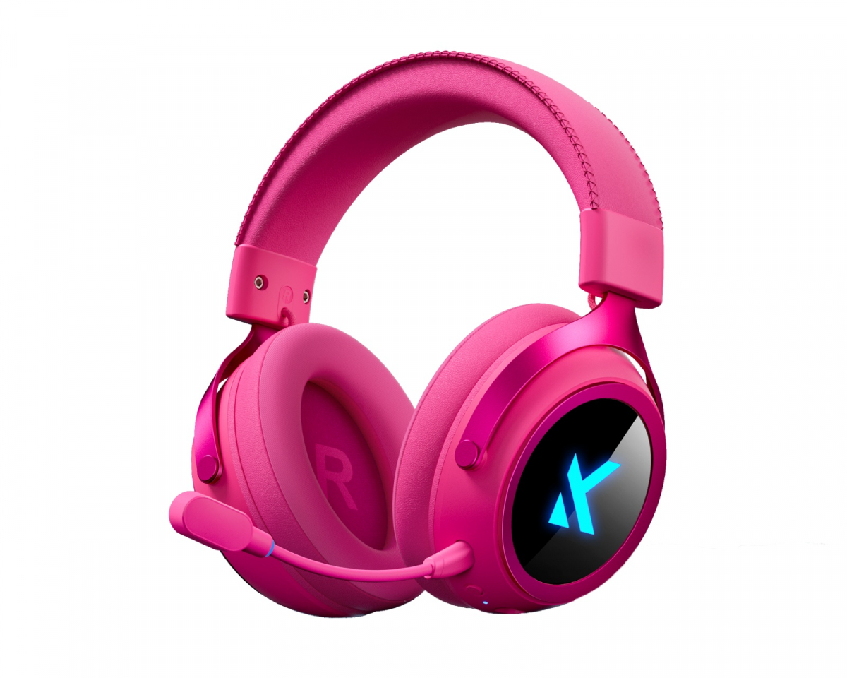 MCHOSE X9 Trådlöst Spelheadset - Rosaröd