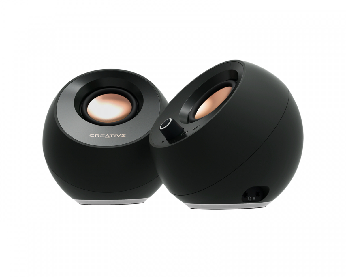 Creative Pebble Pro - 2.0 USB-C Högtalare med Bluetooth 5.3 - Svart