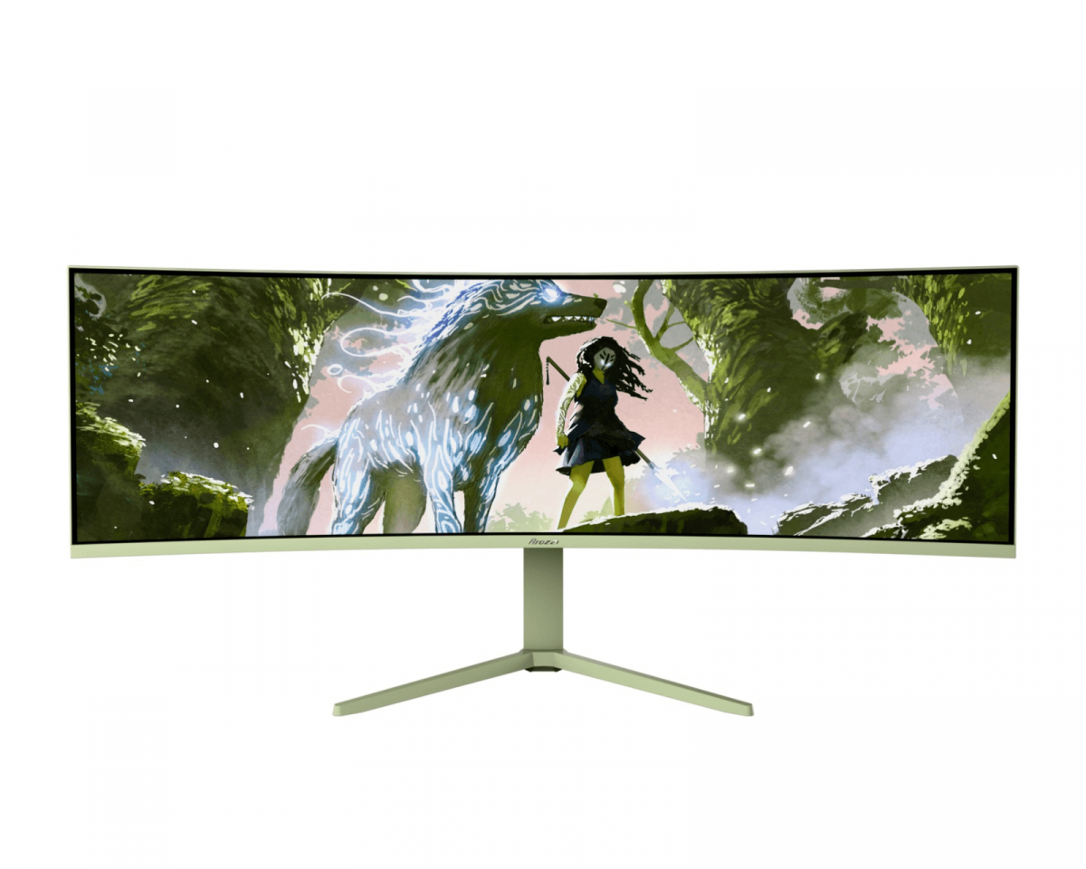 Arozzi Nova 49" Curved VA 5120x1440 165 Hz Gamingskärm - Forest Green