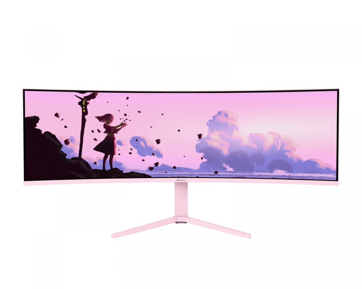 Arozzi Nova 49" Curved VA 5120x1440 165 Hz Gamingskärm - Rosa