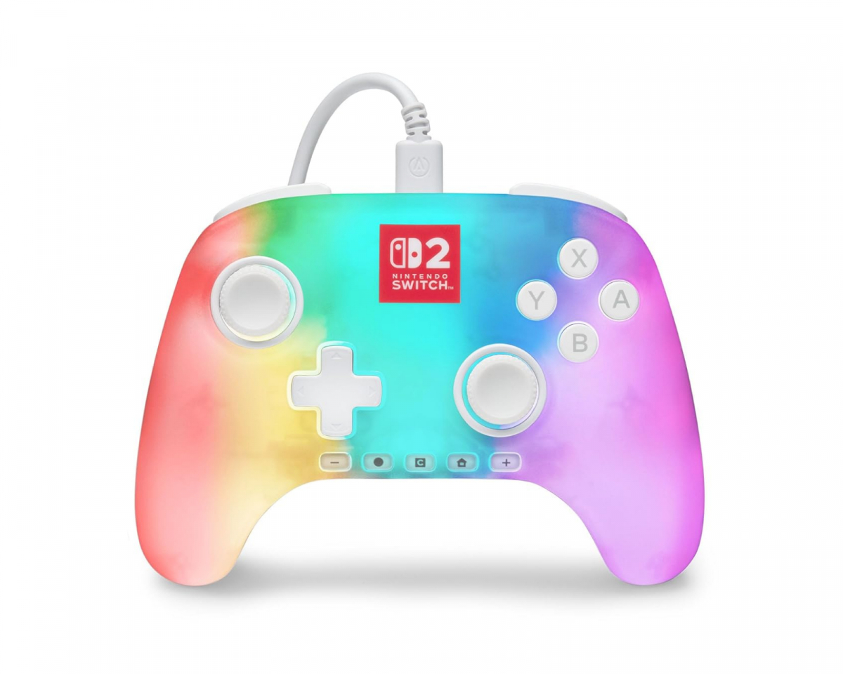 PowerA Advantage Trådbunden Kontroll för Nintendo Switch 2 - Vit (Lumectra)
