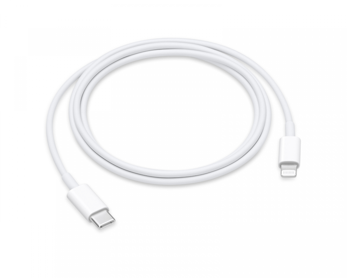 Lightning till USB-kabel MFi Vit (0,5 Meter)