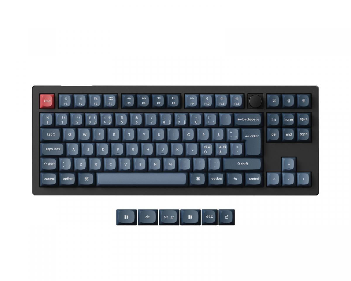 Keychron V3 Max TKL QMK ISO Trådlöst Mekaniskt Tangentbord [Gateron Jupiter Ban