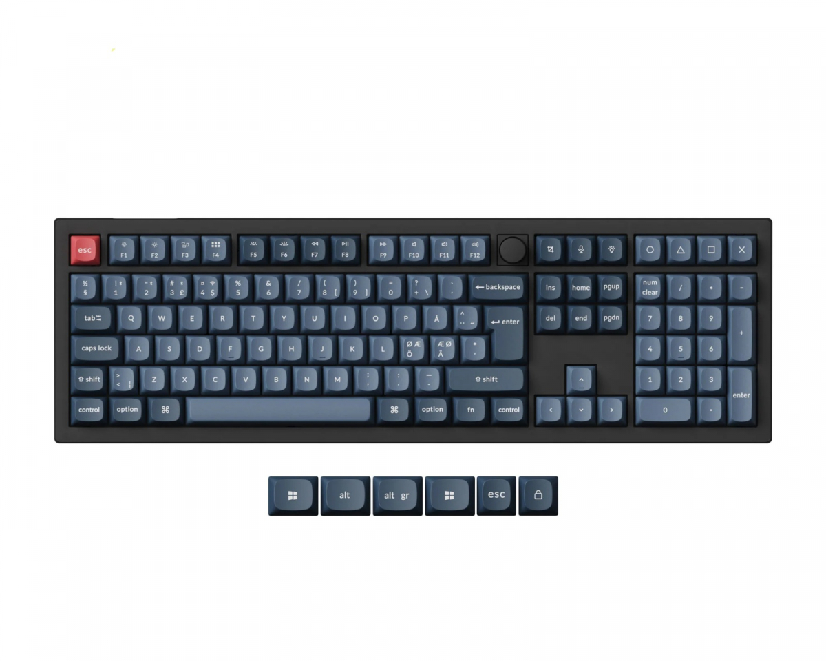 Keychron V6 Max QMK ISO Trådlöst Mekaniskt Tangentbord [Gateron Jupiter Banana]