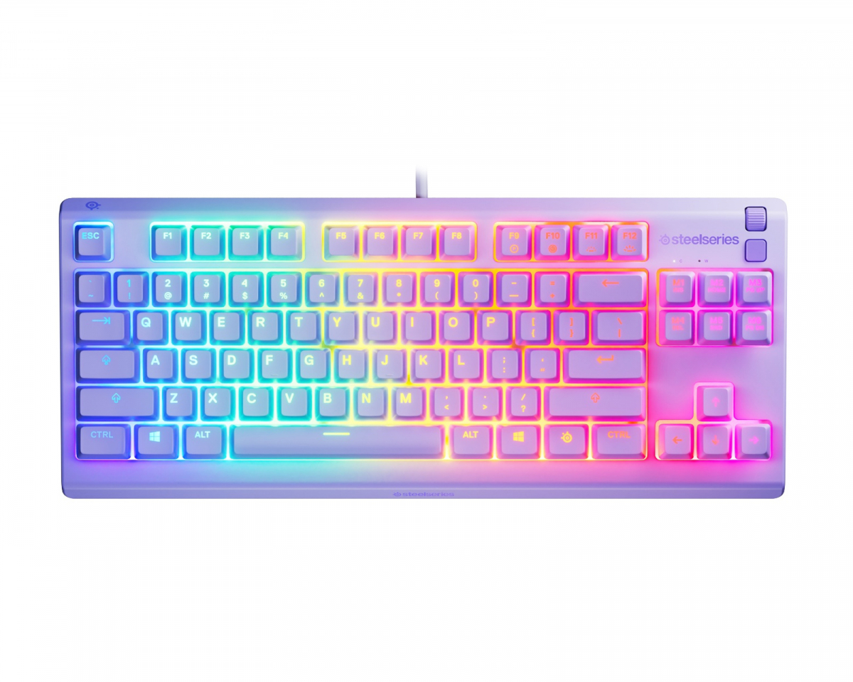 SteelSeries Apex 3 TKL RGB Gamingtangentbord - Lavendel