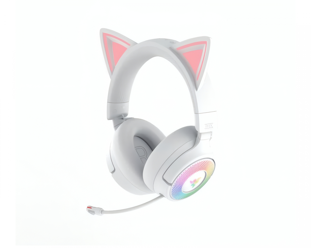 Razer Kraken Kitty V3 PRO Trådlöst Gaming Headset - Vit