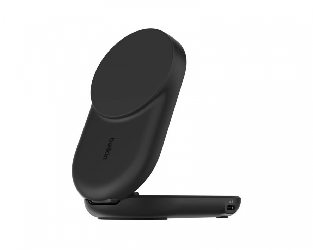 Belkin UltraCharge 2-i-1 Qi2 Trådlös Laddare - Svart