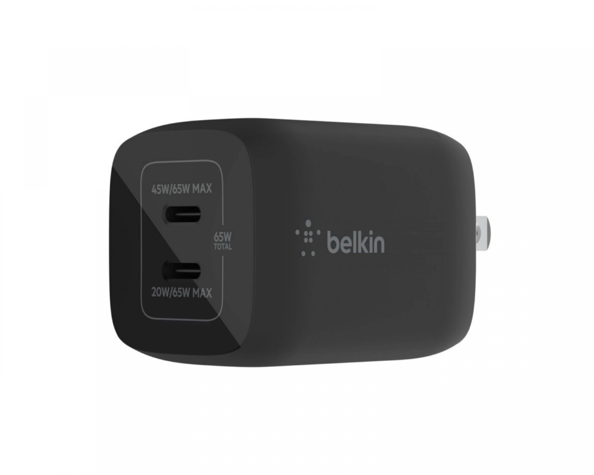 65w Dual GaN USB-C Väggladdare