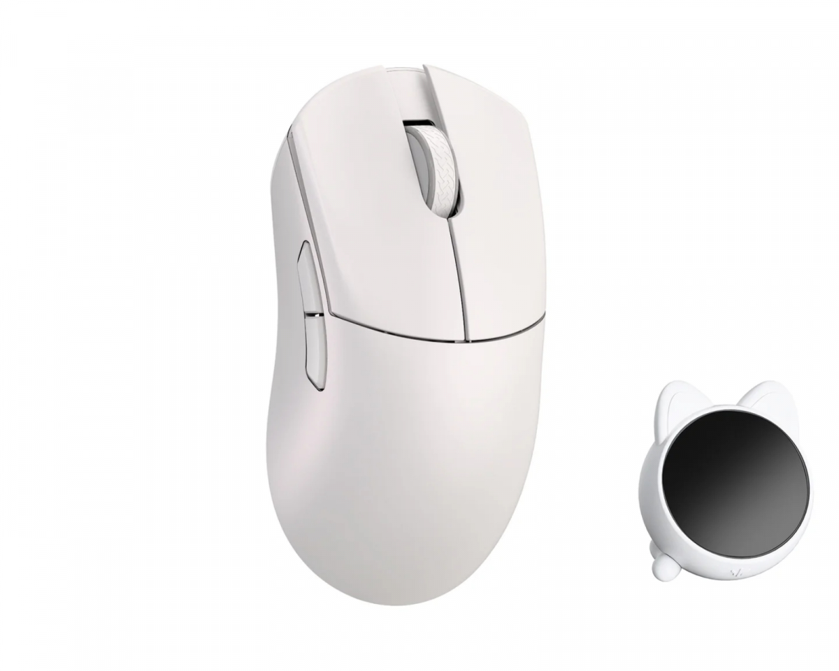WLMouse Huan Stainless Magnesium Alloy Trådlös Gamingmus - Vit