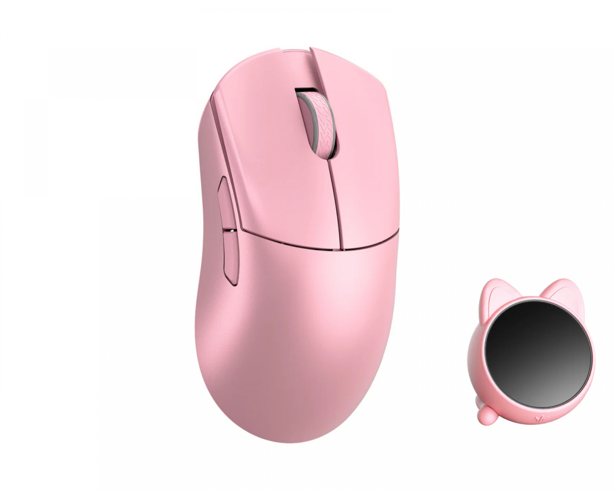 WLMouse Huan Stainless Magnesium Alloy Trådlös Gamingmus - Rosa