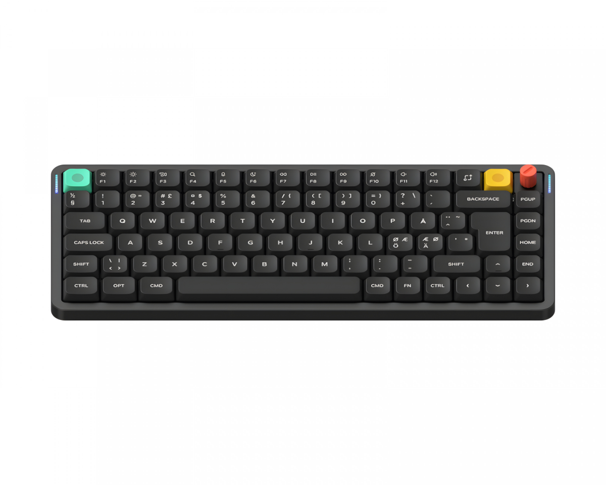 NuPhy Air75 V3 Trådlöst Tangentbord – Nebula Black [Red Nano Switch]
