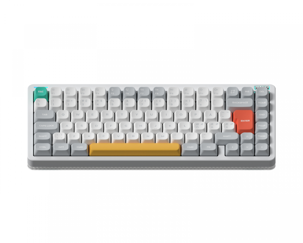 NuPhy Halo75 V2 Trådlöst Tangentbord – Ionic White [Lemon Switch]