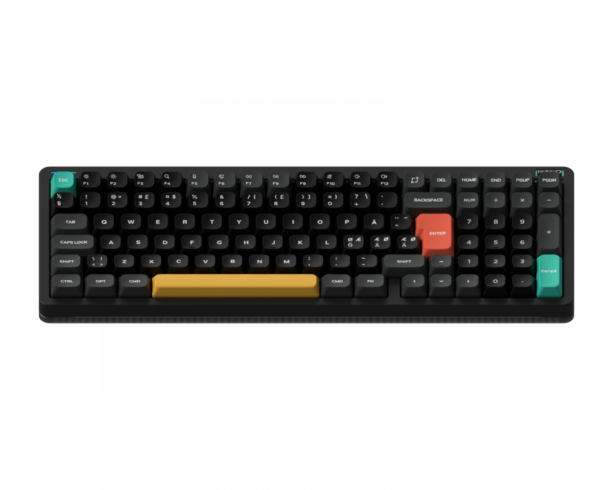 NuPhy Halo96 V2 Trådlöst Tangentbord – Obsidian Black [Lemon Switch]