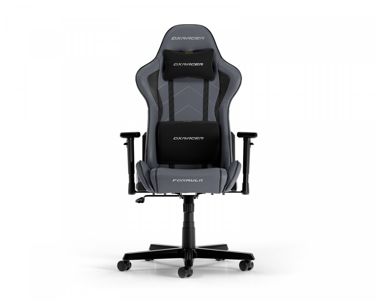DXRacer FORMULA L Grå & Svart PVC Läder
