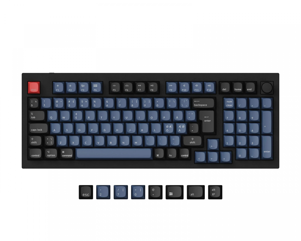 Q5 Hotswap Knob ISO Tangentbord