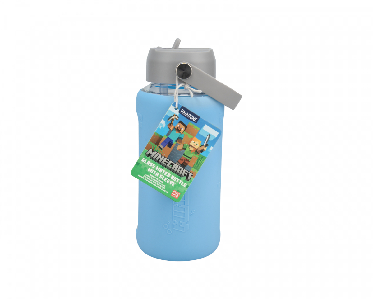 Minecraft Glas Vattenflaska med sleeve