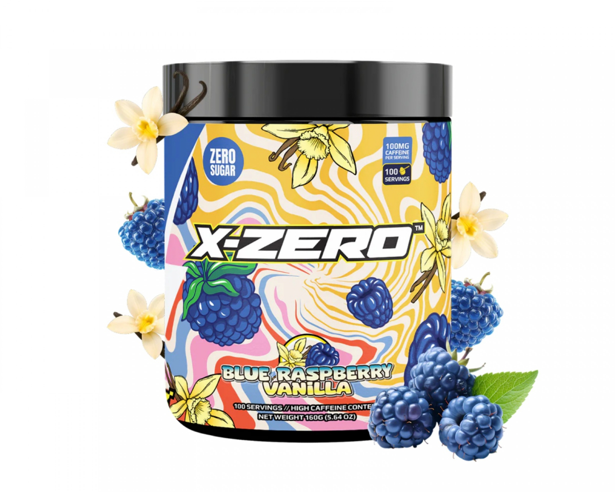X-Gamer X-Zero Blue Raspberry Vanilla - 100 Serveringar