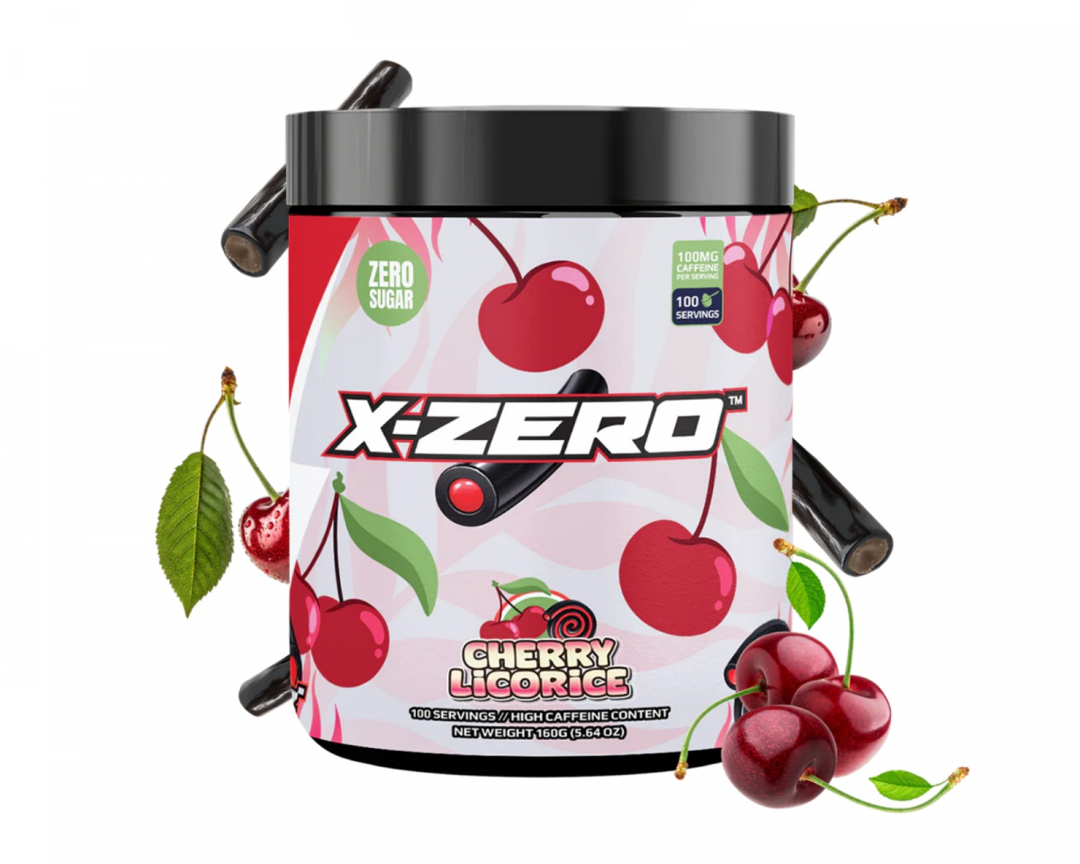 X-Gamer X-Zero Cherry Licorice - 100 Serveringar