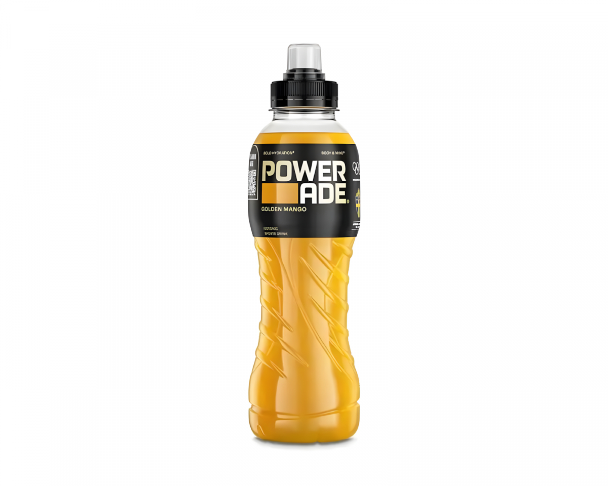Powerade Golden Mango 50cl (Inkl. Pant)