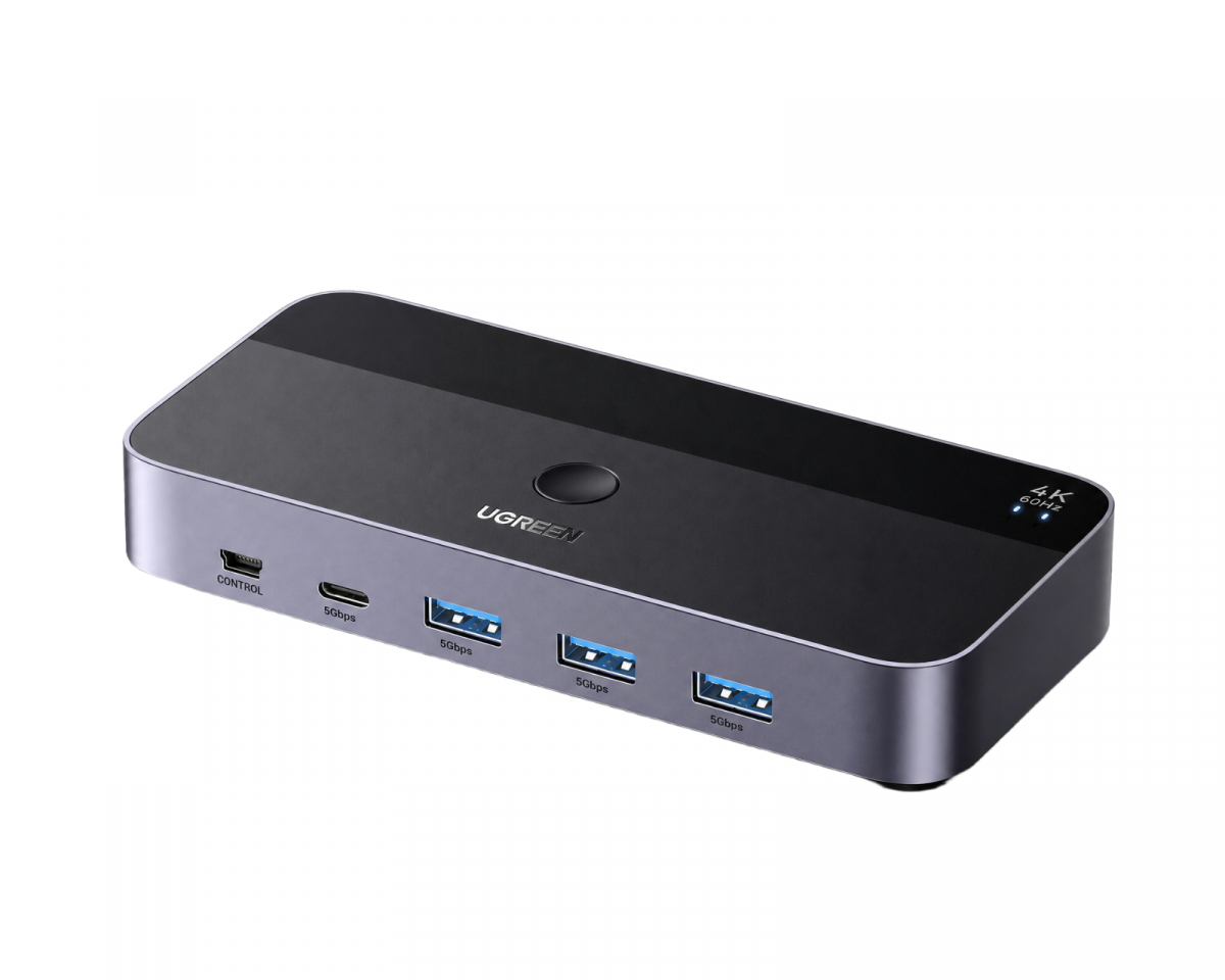 HDMI KVM Switch 2 In 1 Out 4K@60Hz