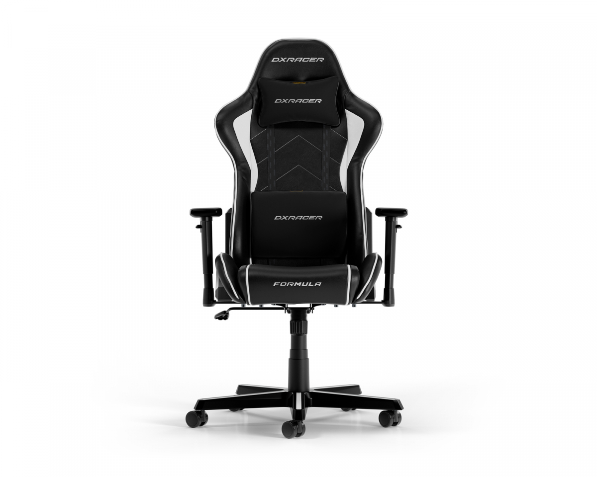 DXRacer FORMULA L Svart & Vit PVC Läder