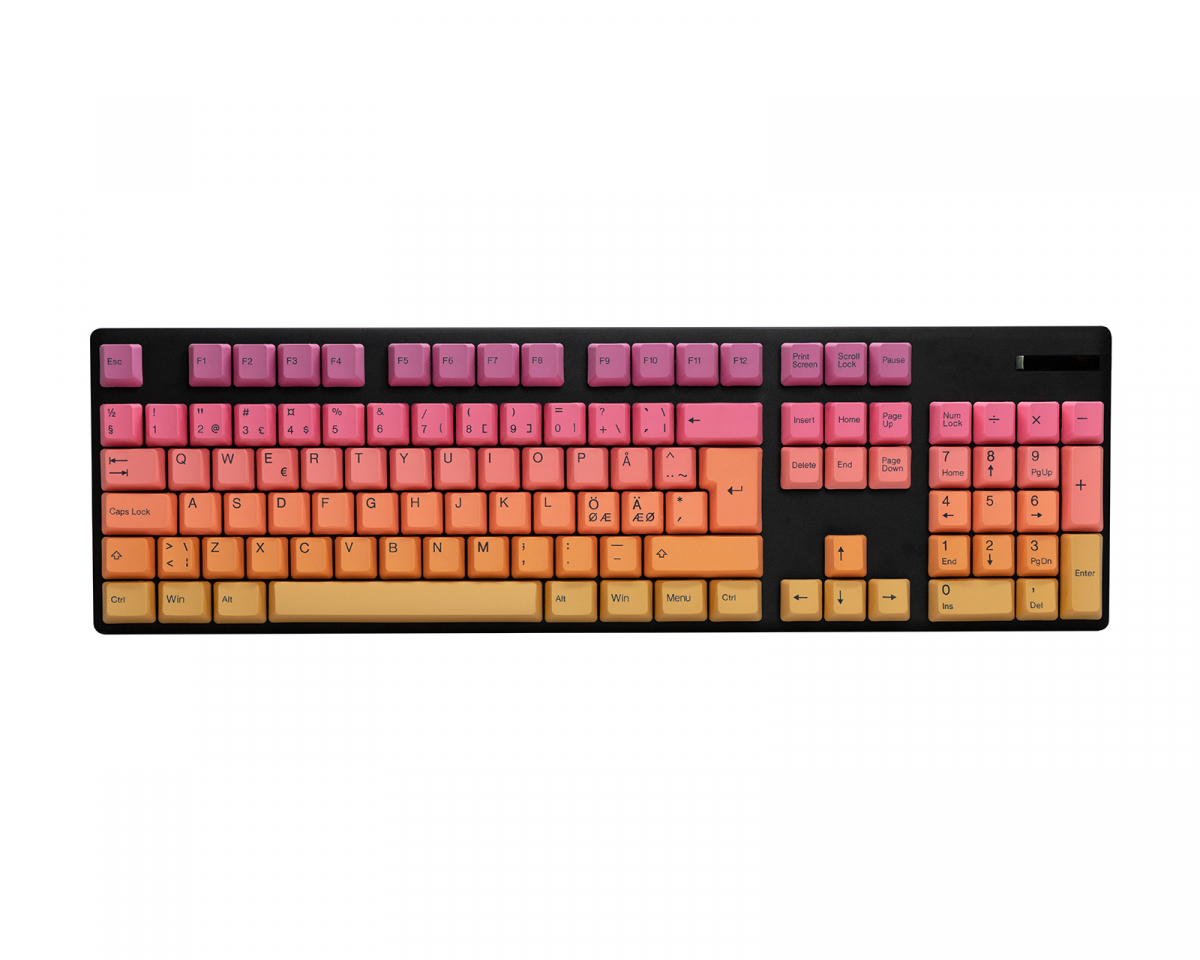 PBT Double-shot Keycaps Nordisk Layout