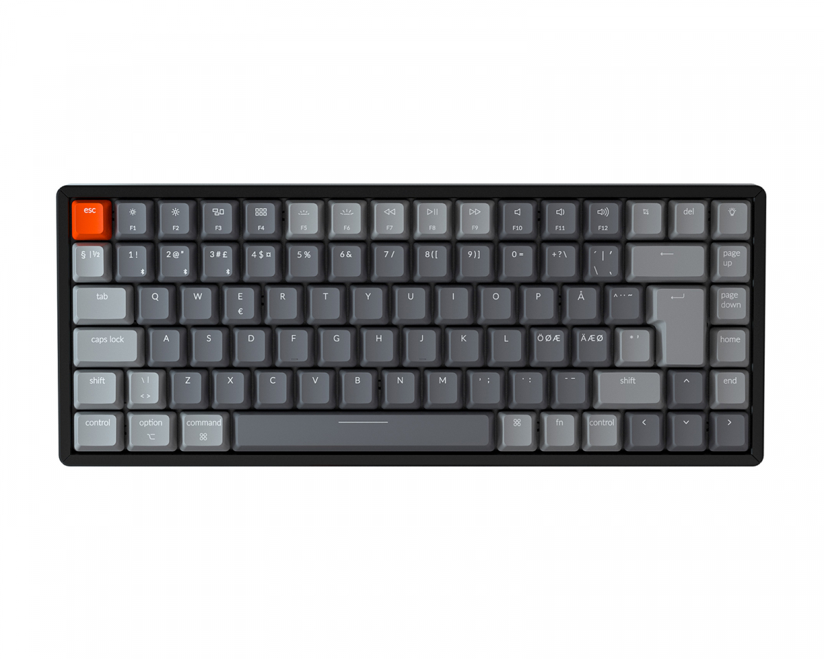 K2 V2 RGB Trådlöst Aluminium Tangentbord [Gateron Blue] (DEMO)