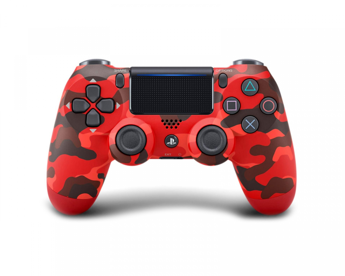 Sony Dualshock 4 Trådlös PS4 Kontroll v2 - Red Camouflage (Refurbished)