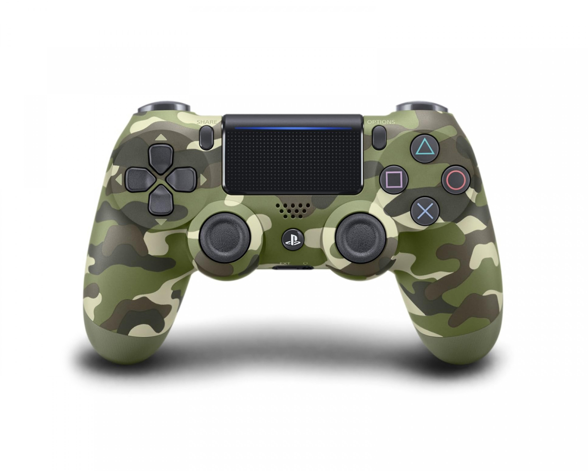 Sony Dualshock 4 Trådlös PS4 Kontroll v2 - Green Camouflage (Refurbished)