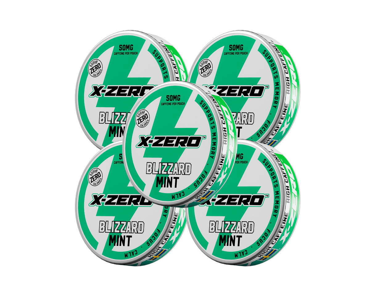 X-Gamer Pouch Energy - Blizzard Mint (5-Pack)