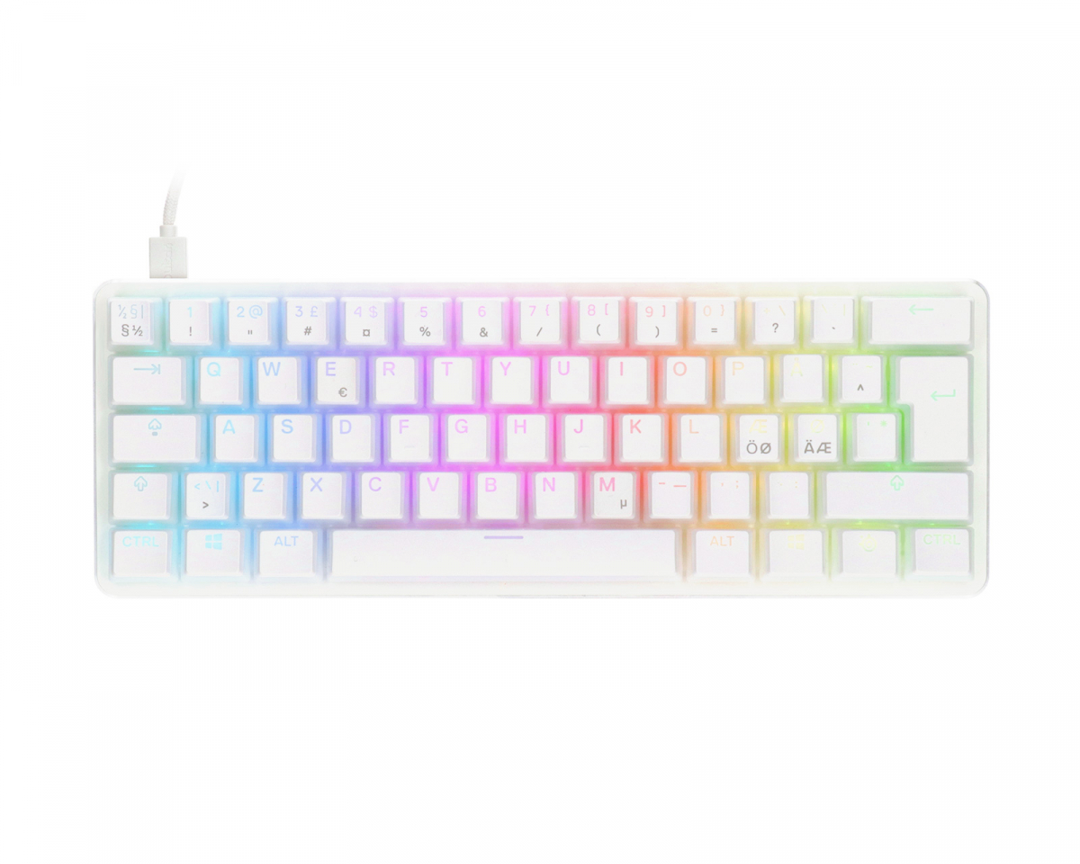 MaxGaming Tangentbord Custom Bygge - 60% - Vit