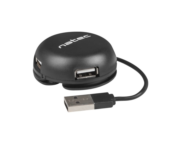 Natec Bumblebee Svart 2.0 USB Hub 4 Ports