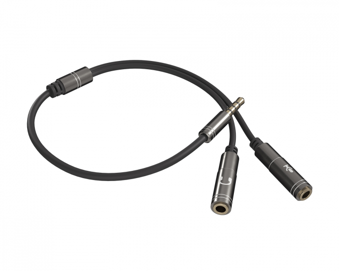 Genesis Headset & Ljud Adapter 4-pin 3,5mm till 2x3,5mm