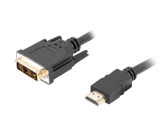 Lanberg HDMI till DVI-D Single Link Kabel (0,5 Meter)