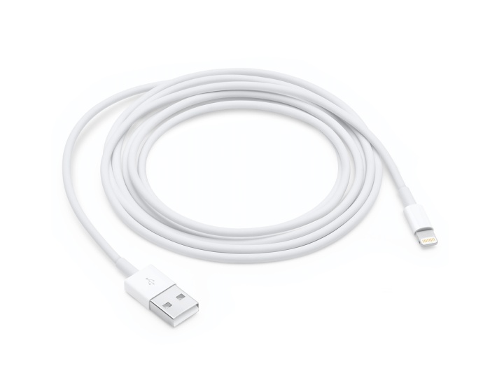 Apple Lightning till USB-kabel MFi Vit (1 Meter)
