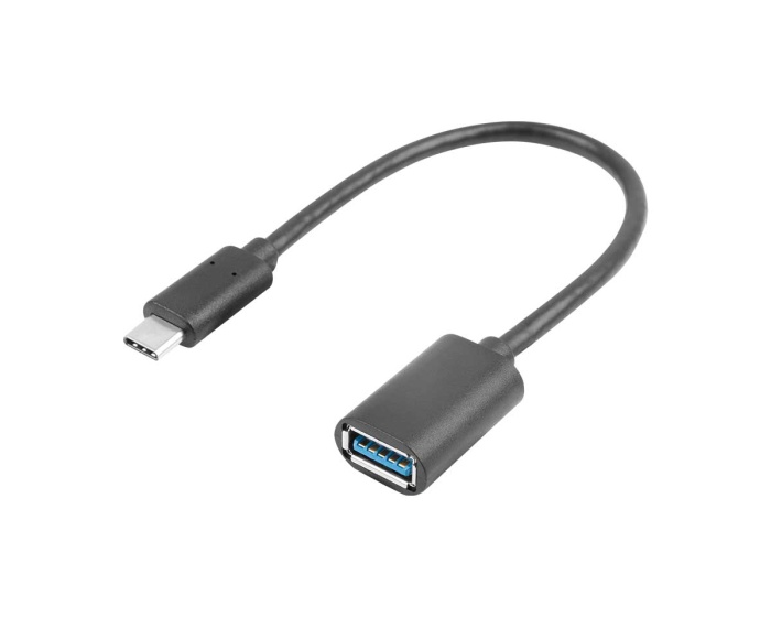 Lanberg USB-A (Hona) till USB-C 3.1 (Hane) 15cm Adapter