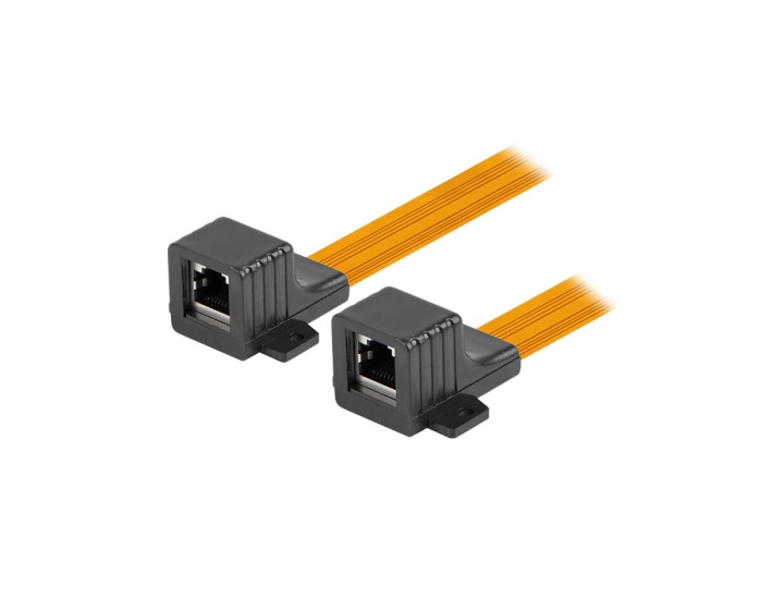 Lanberg RJ45 Inline Coupler Slim Fönster/Dörr 23 cm