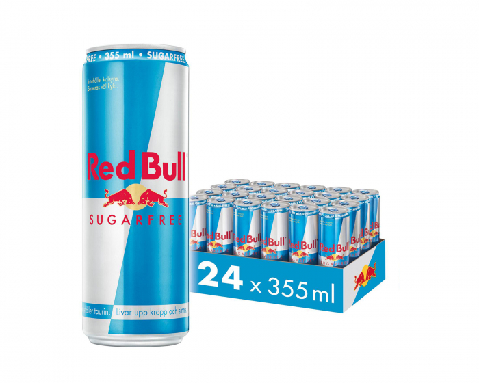 Red Bull 24x Energidryck, 355 ml, Sockerfri