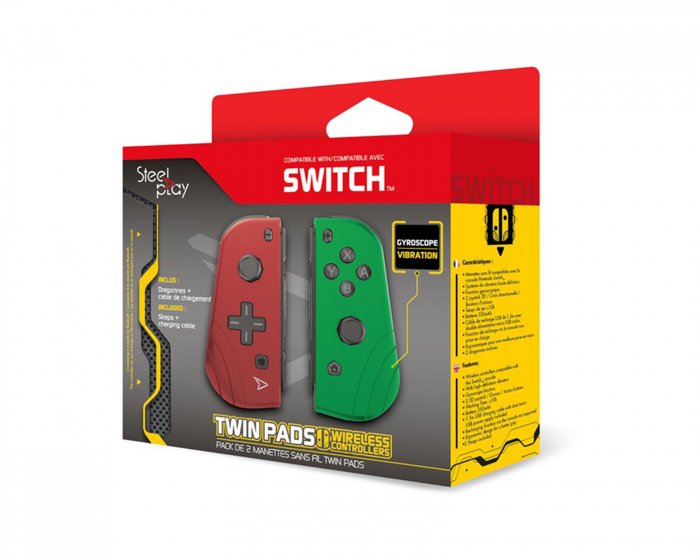Steelplay Twin Pads till Nintendo Switch - Röd & Grön