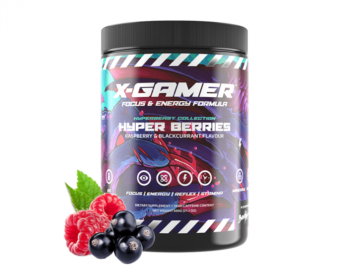 X-Gamer 600g X-Tubz Hyper Berries - 60 Portioner