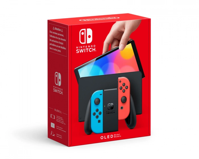 Nintendo Switch Konsol OLED - Neon Blue & Neon Red