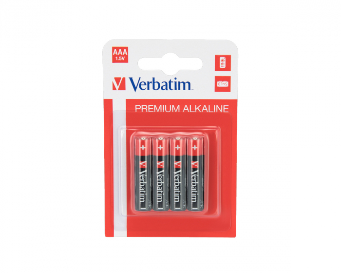 Verbatim AAA Batterier - 4 Pack
