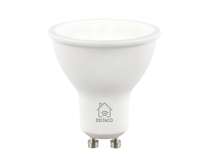 Deltaco Smart Home Smart Lampa GU10 WiFI, White CCTC, Dimbar