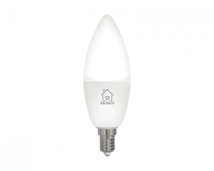 Deltaco Smart Home Smart Lampa E14 WiFI, White CCTC, Dimbar